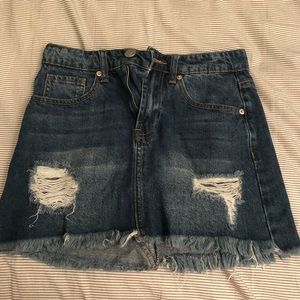 Ashley Mason Mini Denim Skirt